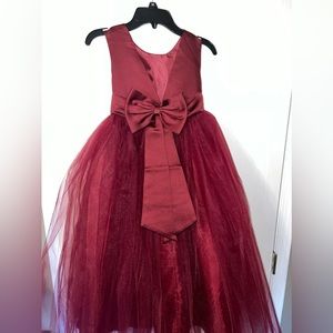 Girls 8 burgundy dress